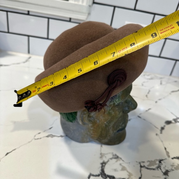 Vintage Evelyn Varon Ladies Hat Brown Wool 50’s 60’s - Picture 5 of 12